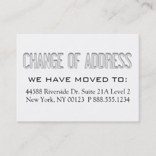 Change business address texas