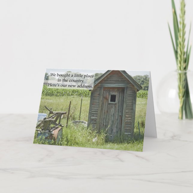 Change of Address: Place in the Country Announcement (Front)