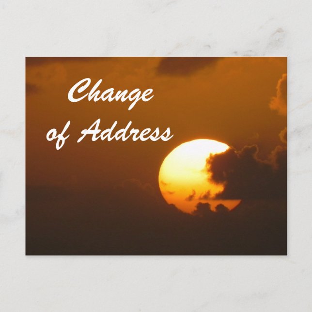 Change of Address - postcard (Front)