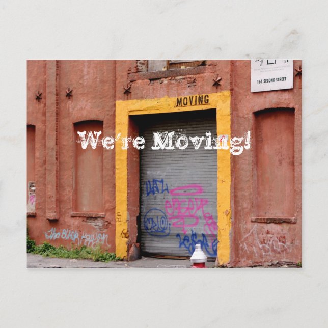 Change of Address Postcards - We're Moving! (Front)