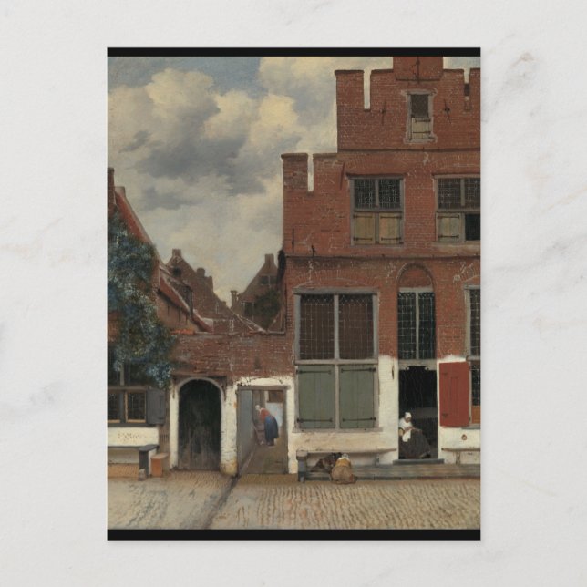Change of Address - Vermeer The Little Street Announcement Postcard (Front)