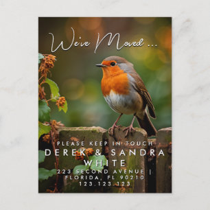 Change of address we have moved  announcement postcard