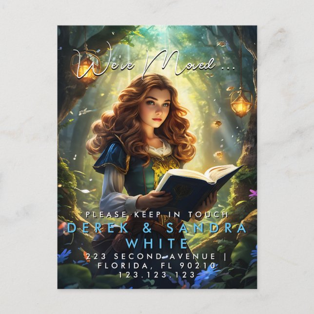 Change of address we have moved  announcement postcard (Front)