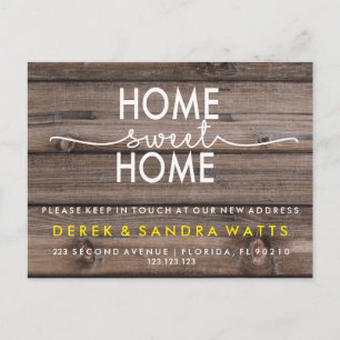 Change of address we have moved house tropical announcement postcard