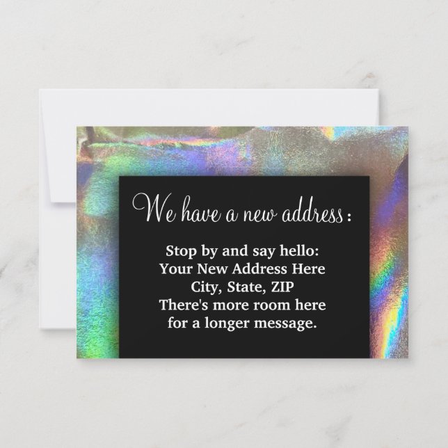 Change of Address We Moved Blessing House Warming  Announcement (Back)