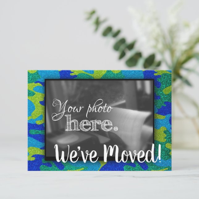 Change of Address We Moved Blessing House Warming  Announcement (Standing Front)