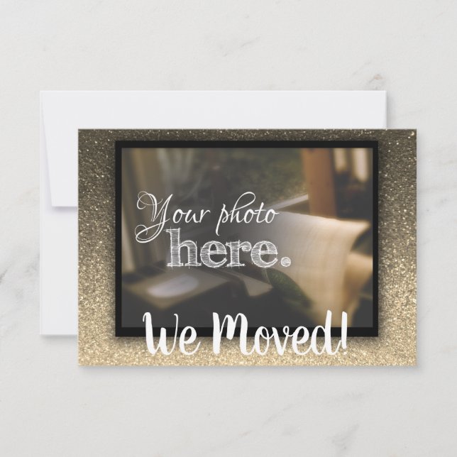 Change of Address We Moved House Warming Blessing Announcement (Front)