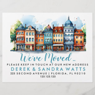 Change of address we've moved street flyer