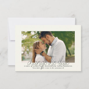 Change of Date Photo Announcement Card