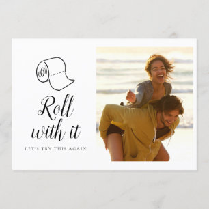 Change of Date Postponed Cancelled Event Photo Invitation