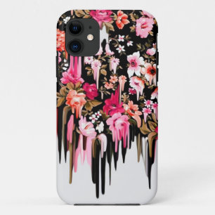 Change of Heart, melting floral pattern iPhone 11 Case