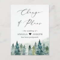 Change of Plans New Date Winter Forest Pine Trees