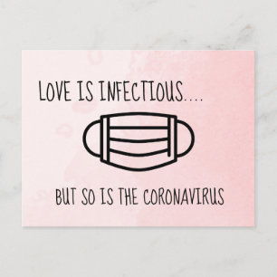 Change of plans postponed or cancelled wedding postcard