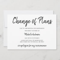 Change of Plans Sweet Sixteen