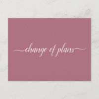 Change of Plans Wedding Cancelled Postponed Rose