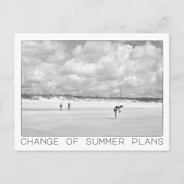 Change of Summer Plans Florida Coast Postcard (Front)