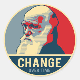 Change Over Time Classic Round Sticker