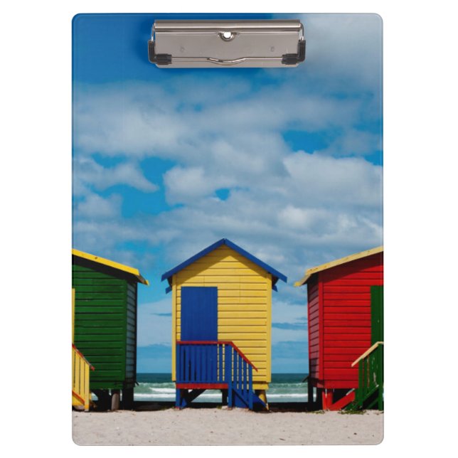 Change Rooms. Muizenberg Beach, Cape Town Clipboard (Front)