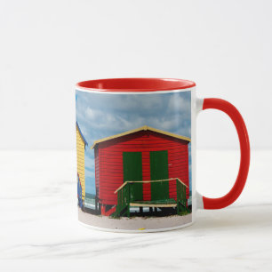 Change Rooms. Muizenberg Beach, Cape Town Mug