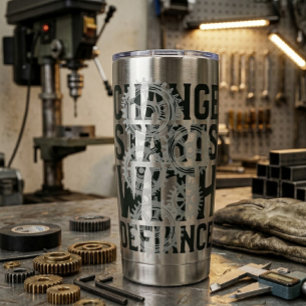 Change Starts With Defiance Thermal Tumbler