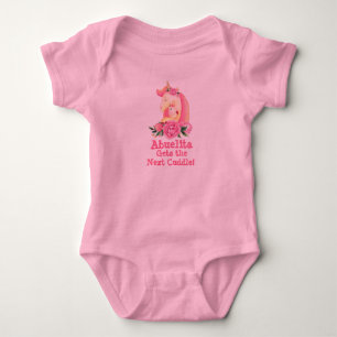 Change Text Abuelita Gets Next Cuddle Unicorn Hug Baby Bodysuit
