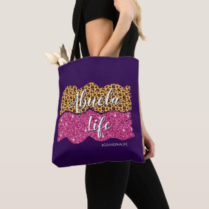 Change Text Add Name #GrandmaLife Mimi Abuela Life Tote Bag