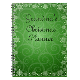 Change Text Add Name Grandmother Christmas Planner Notebook