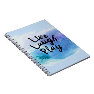 Change Text Live Laugh Play Inspire Motivate Quote Notebook