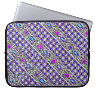 Change the Colour Paisley Stripe Laptop Sleeve