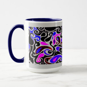 Change the Colour Wacky Retro Swirl Mug