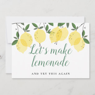 Change the Date Bridal Shower Lemons Postponed Save The Date