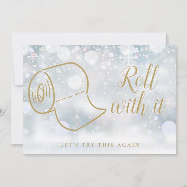 Change the Date Cancelled Update Winter  Save The Date (Front)