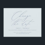 Change the Date Minimalist Modern Calligraphy Postcard<br><div class="desc">Update your guests with the details for your rescheduled or postponed event with this minimalist and modern postcard featuring modern calligraphy script. All colours are editable. Please stop by my shop to see more like this.</div>