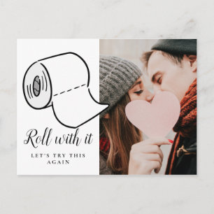 Change the Date Photo Postponed Cancelled Event Postcard