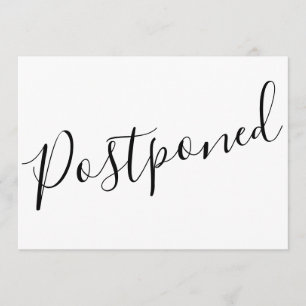 Change the Date Postponed Cancelled Event Modern Invitation