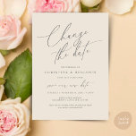 Change the date, Save our new wedding date card<br><div class="desc">This is the Wedding party invitation Rescheduled,  save our new date (postponed / postponement) card (Change the date),  in the modern minimal simple clean romantic cream grey design themed. It is the perfect way to make the event reschedule announcement to your friends and family.</div>
