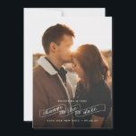 Change the Date Wedding Postponement Announcement<br><div class="desc">If you find yourself needing to postpone your wedding, share your new wedding date with friends and family with this change the date announcement. It features a single full bleed photo along with a hand drawn ribbon with the words "change the date" hand lettered in it. The back of the...</div>