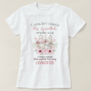Change the World for My Grandkids Elephants  T-Shirt
