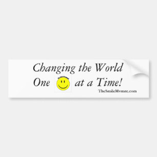 Change the World Smile Movement Bumper Sticker
