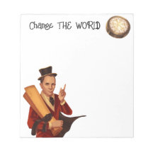 Change the World Steampunk Notepad