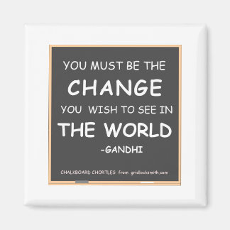 Change-World-Gandhi Magnet