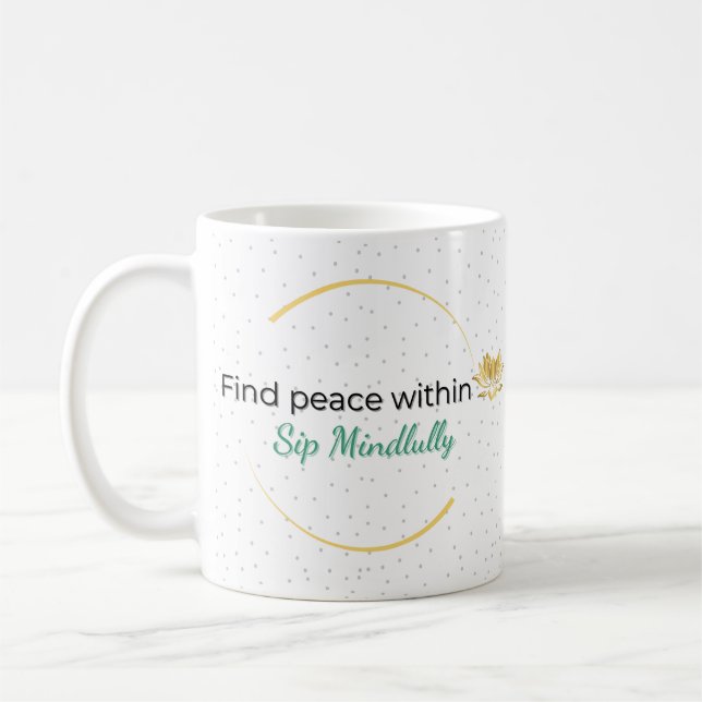 Change your Mind Quote Coffee Mug (Left)