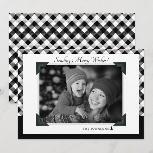 Change Your Photo to Black/White Christmas Holiday Card
