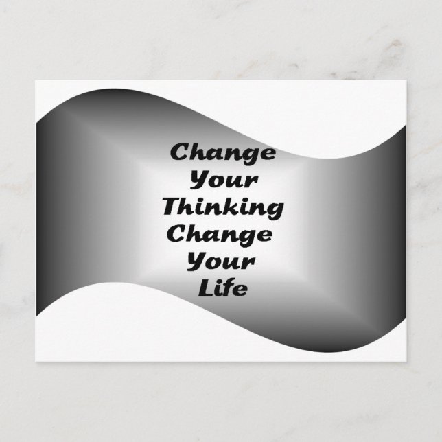 Change Your Thinking Change your Life Postcard (Front)