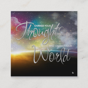 Change Your Thoughts Affirmation Business Card
