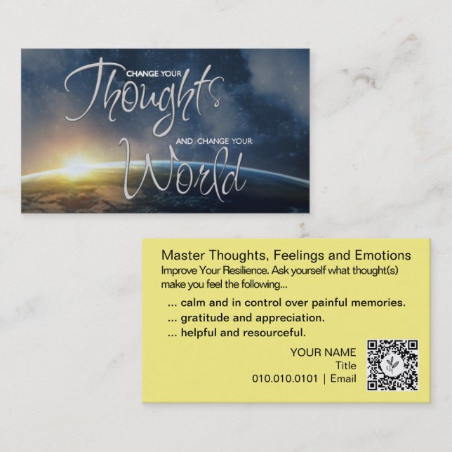 Change You're Thoughts..EMPOWER CARDS (Front/Back)