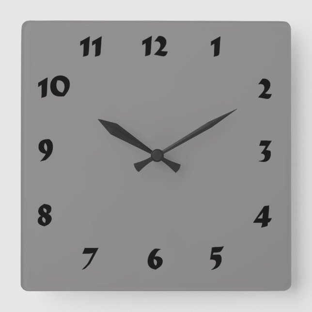Changeable Numbered Light Grey Clock (Front)