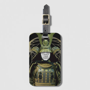 Changeable Your Photo, Samurai Helmet Luggage Tag