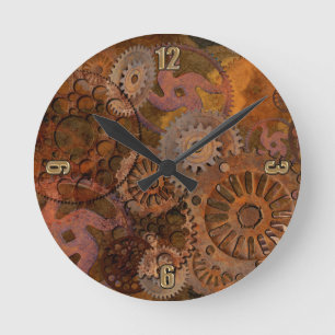 Changing Gear - Steampunk Gears & Cogs Wall Clock