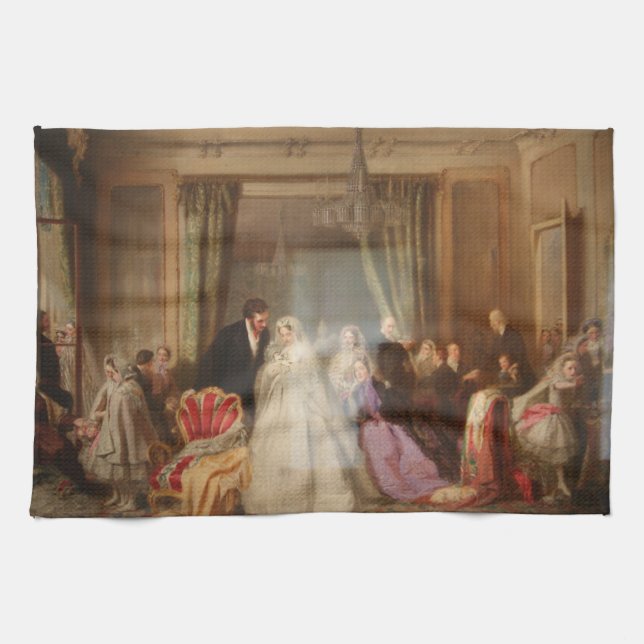 Changing Homes (Married Life) (Wedding Gift) Tea Towel (Horizontal)